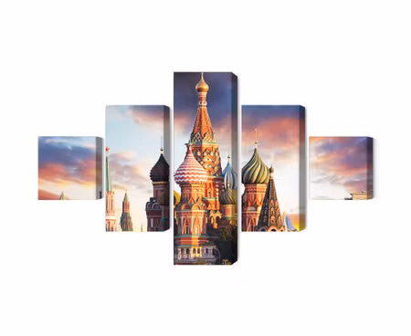 Canvastavla - Moscow view of the red square and the