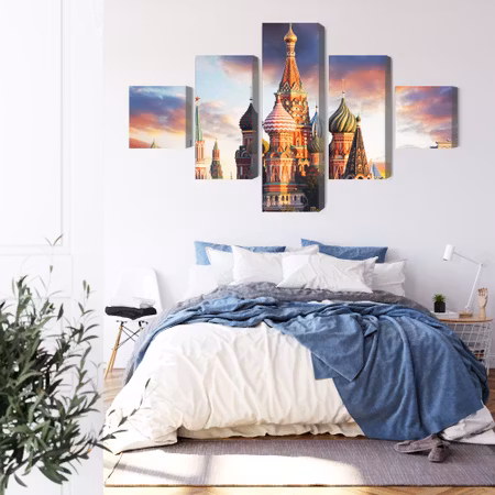 Canvastavla - Moscow view of the red square and the