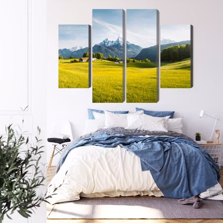 Canvastavla - Mountain landscape in the alps