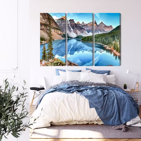 Canvastavla - Moraine Lake in banff national park,