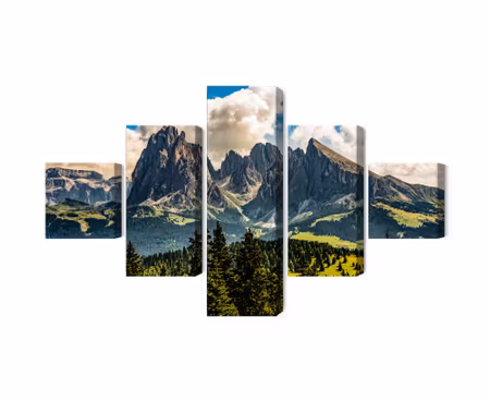 Canvastavla - View of the italian dolomites 3d