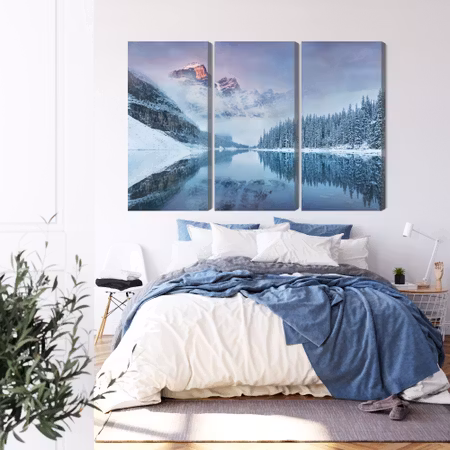 Canvastavla - Canadian Moraine Lake on a