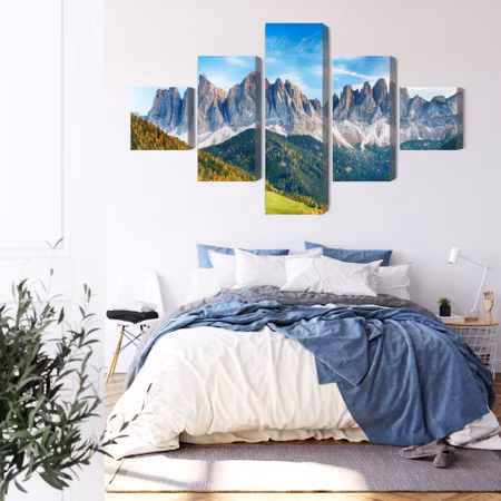 Canvastavla - Dolomites mountain range in Italy