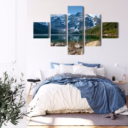 Canvastavla - Morskie oko in the tatras 3d