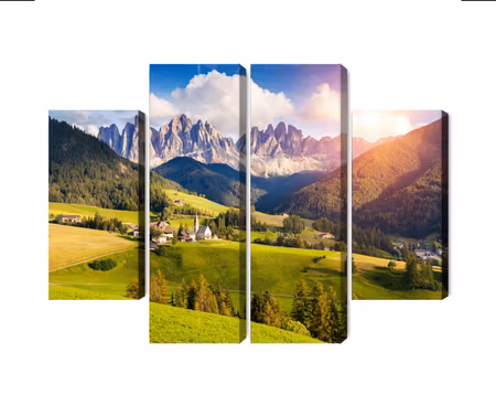 Canvastavla - Sunny day in the mountains