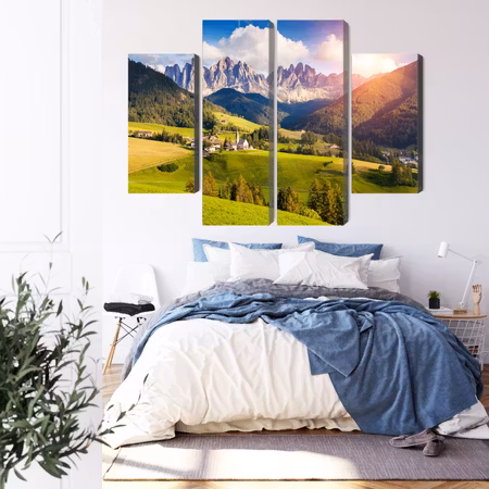 Canvastavla - Sunny day in the mountains