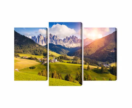 Canvastavla - Sunny day in the mountains