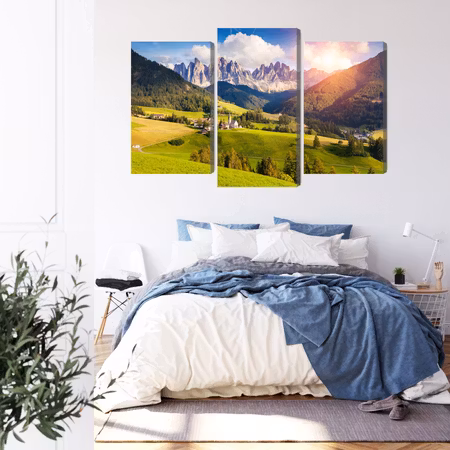 Canvastavla - Sunny day in the mountains