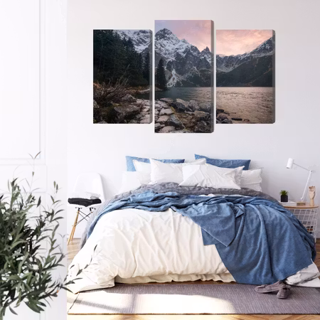 Canvastavla - Lake and forest in the mountains