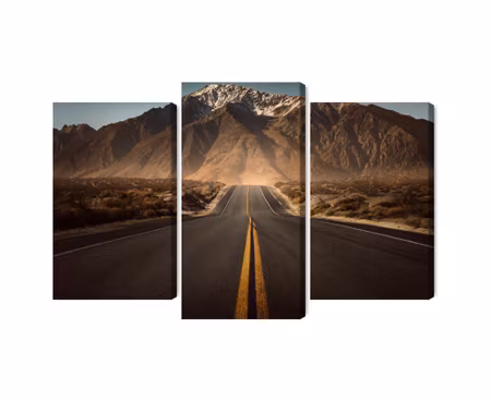 Canvastavla - Road to the mountains 3d