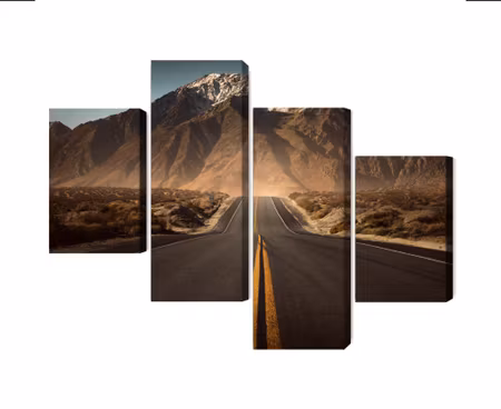 Canvastavla - Road to the mountains 3d