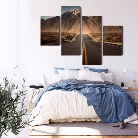 Canvastavla - Road to the mountains 3d