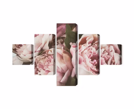 Canvastavla - Delicate vintage peony flowers