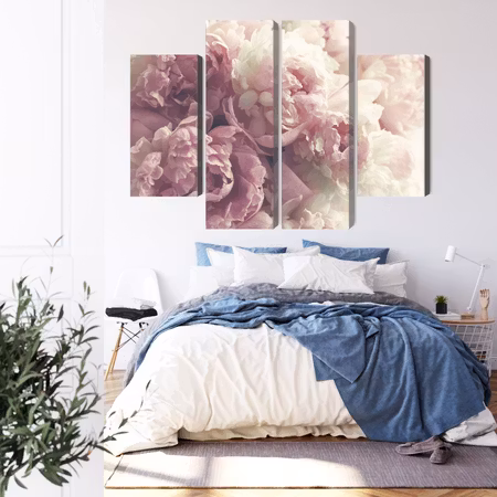 Canvastavla - Peonies in shades of pink