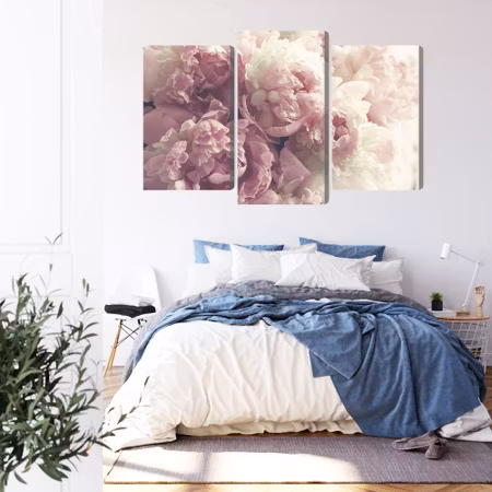 Canvastavla - Peonies in shades of pink