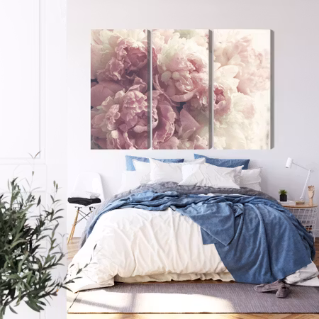 Canvastavla - Peonies in shades of pink