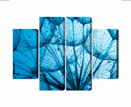 Canvastavla - A close-up of a 3d dandelion seed