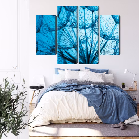 Canvastavla - A close-up of a 3d dandelion seed