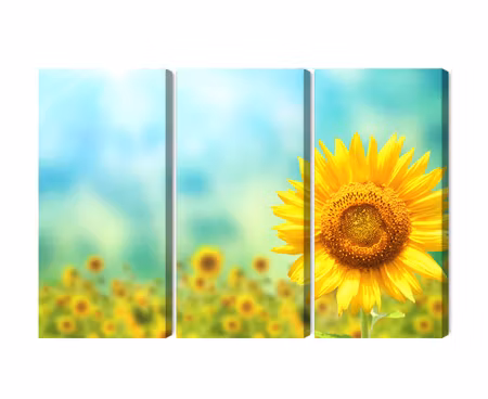 Canvastavla - Decorative 3d sunflower flowers