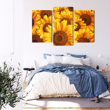 Canvastavla - 3d sunflower flowers
