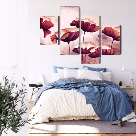 Canvastavla - Poppies as painted