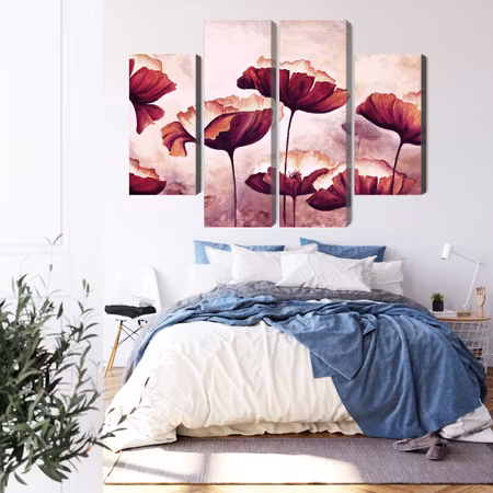Canvastavla - Poppies as painted