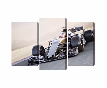 Canvastavla - Formula 1 car on the racetrack