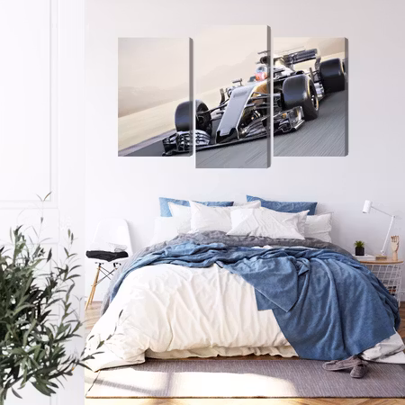 Canvastavla - Formula 1 car on the racetrack