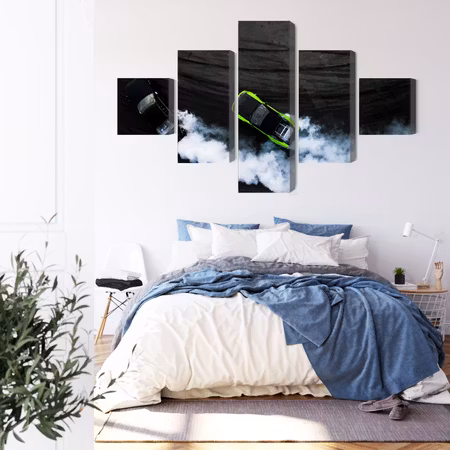 Canvastavla - Drifting 3d cars