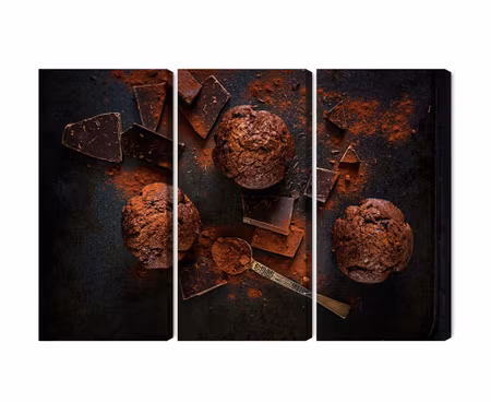 Canvastavla - Chocolate muffins