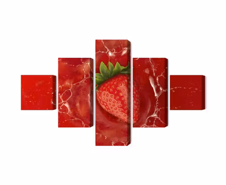 Canvastavla - Juicy strawberry