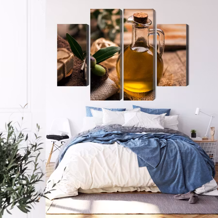 Canvastavla - A bottle of olive oil