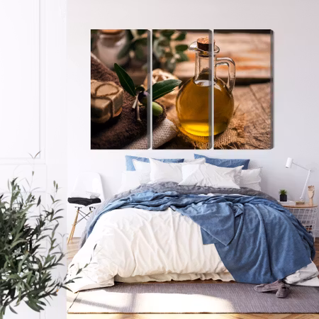 Canvastavla - A bottle of olive oil