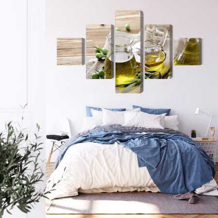 Canvastavla - Olive oil with green olives