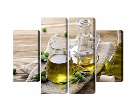Canvastavla - Olive oil with green olives