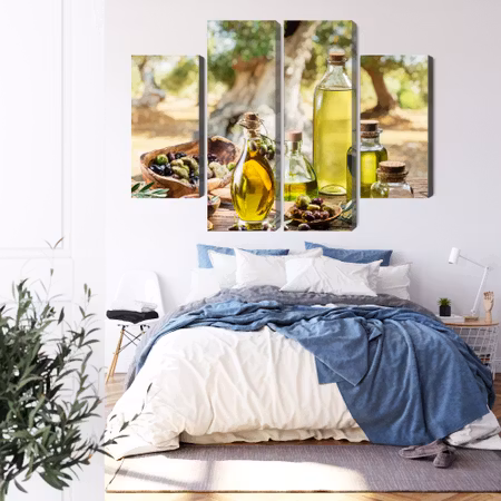 Canvastavla - Oil bottles