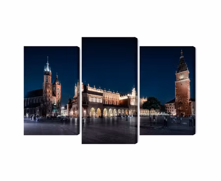 Canvastavla - Krakow&#039;s cloth hall and st.