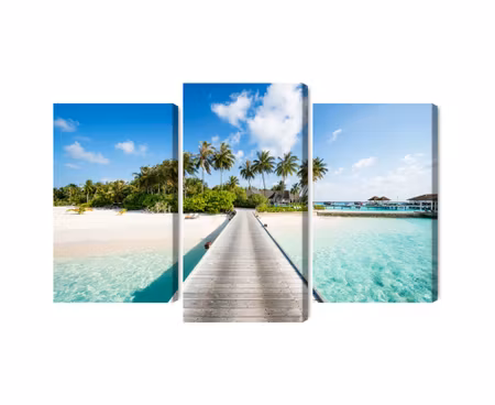 Canvastavla - View of the tropical island