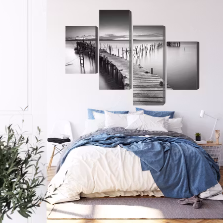 Canvastavla - A dilapidated pier