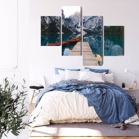 Canvastavla - Lake braies in Italy