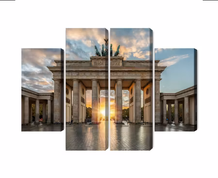 Canvastavla - Brandenburg gate in berlin