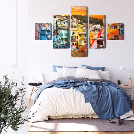 Canvastavla - Rio de janeiro city center and colorful