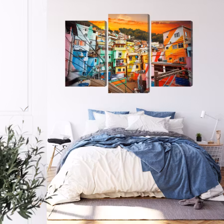 Canvastavla - Rio de janeiro city center and colorful