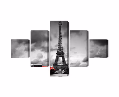 Canvastavla - Black and white view of the eiffel tower