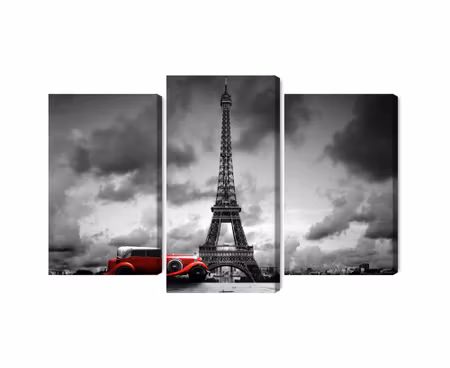 Canvastavla - Black and white view of the eiffel tower