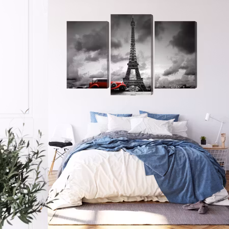 Canvastavla - Black and white view of the eiffel tower