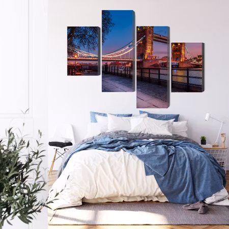 Canvastavla - Tower bridge in london at sunset