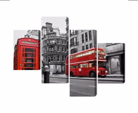 Canvastavla - Vintage american car in cuba