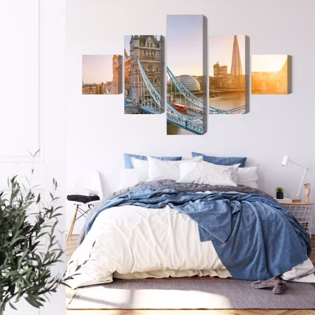 Canvastavla - Tower bridge at sunrise