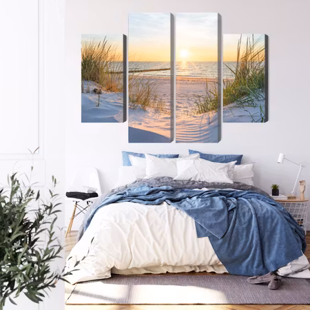 Canvastavla - Sunset on the baltic sea 3d